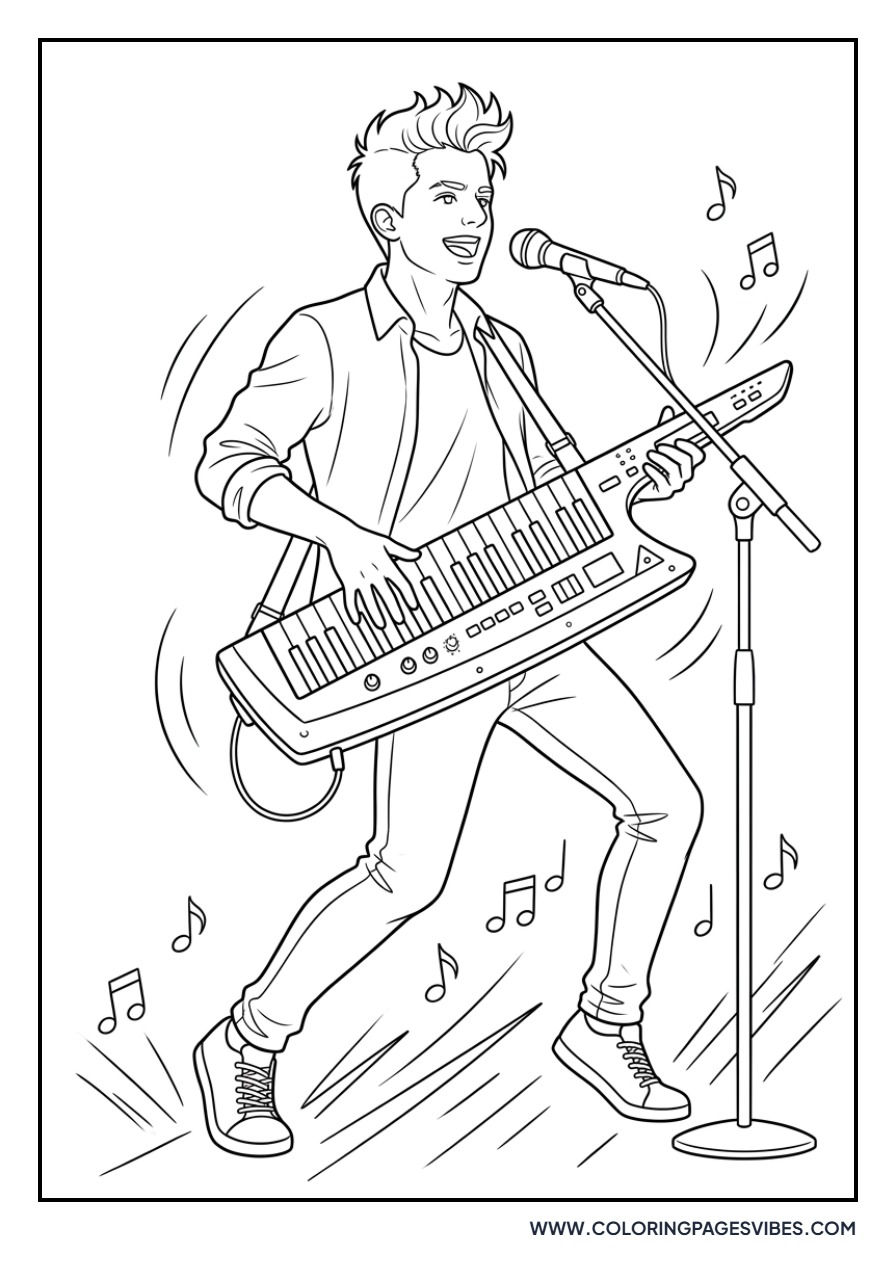 Charlie Puth Playing Keytar