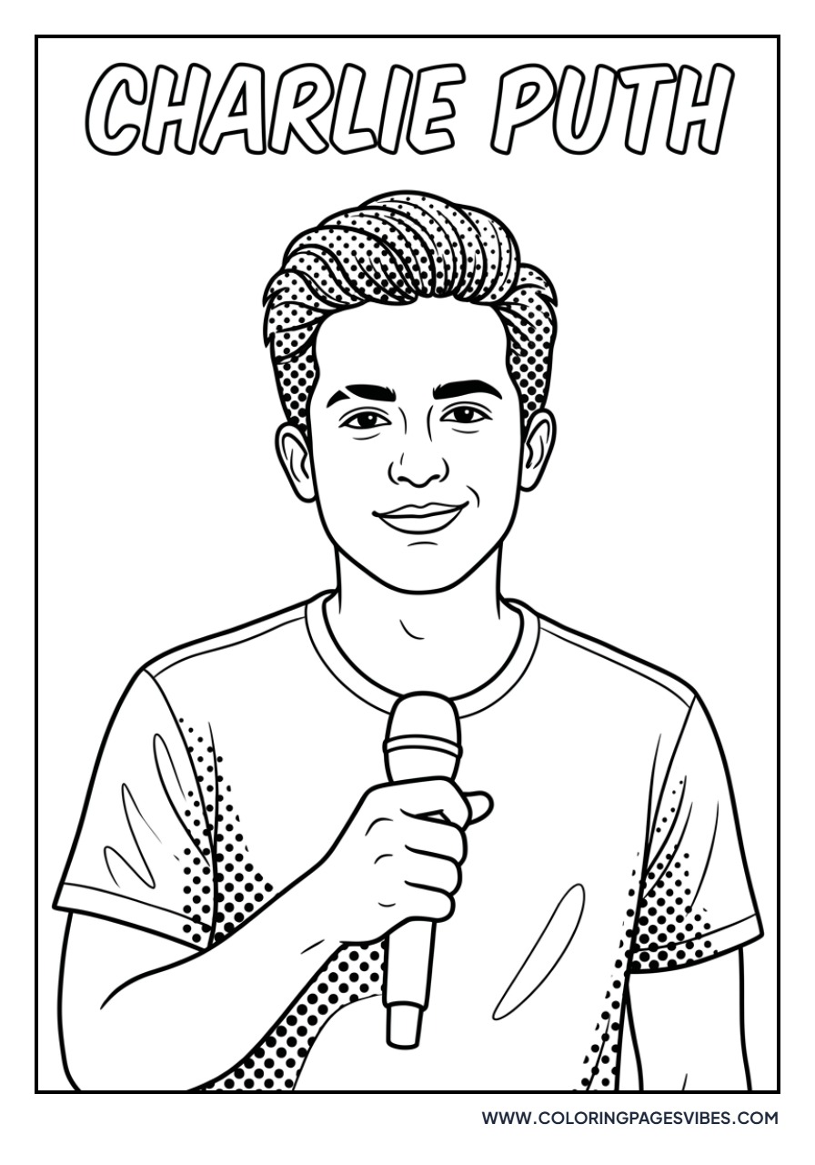 Charlie Puth Pop Art Style