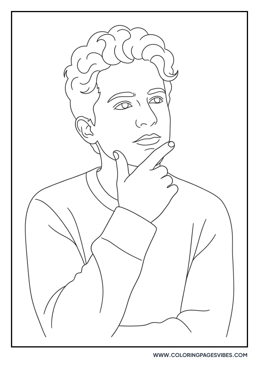 Charlie Puth Thinking Pose