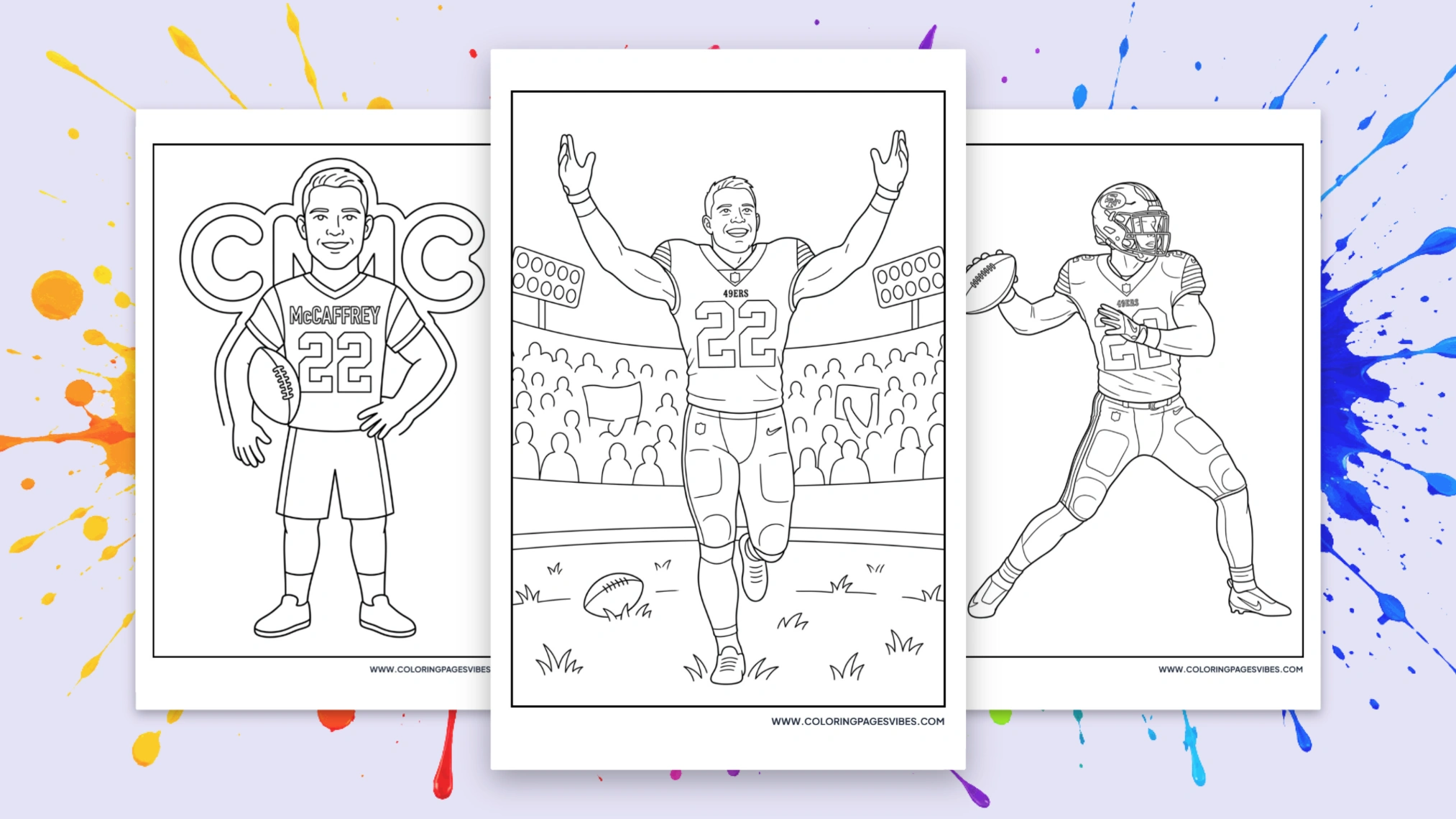 55 Free Christian McCaffrey Coloring Pages (Printable PDF)
