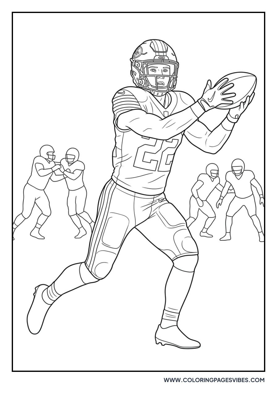 McCaffrey Catching a Screen Pass