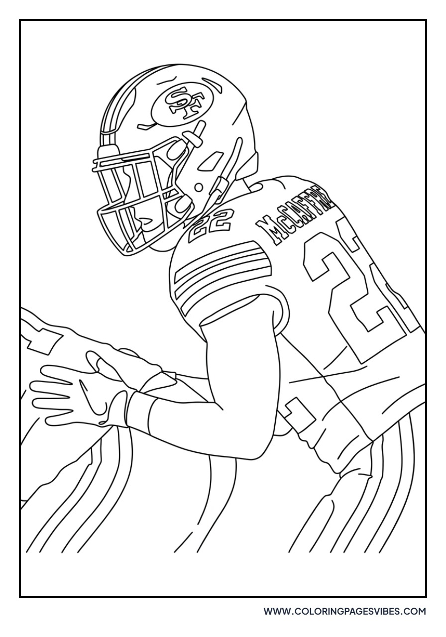 McCaffrey in the Huddle