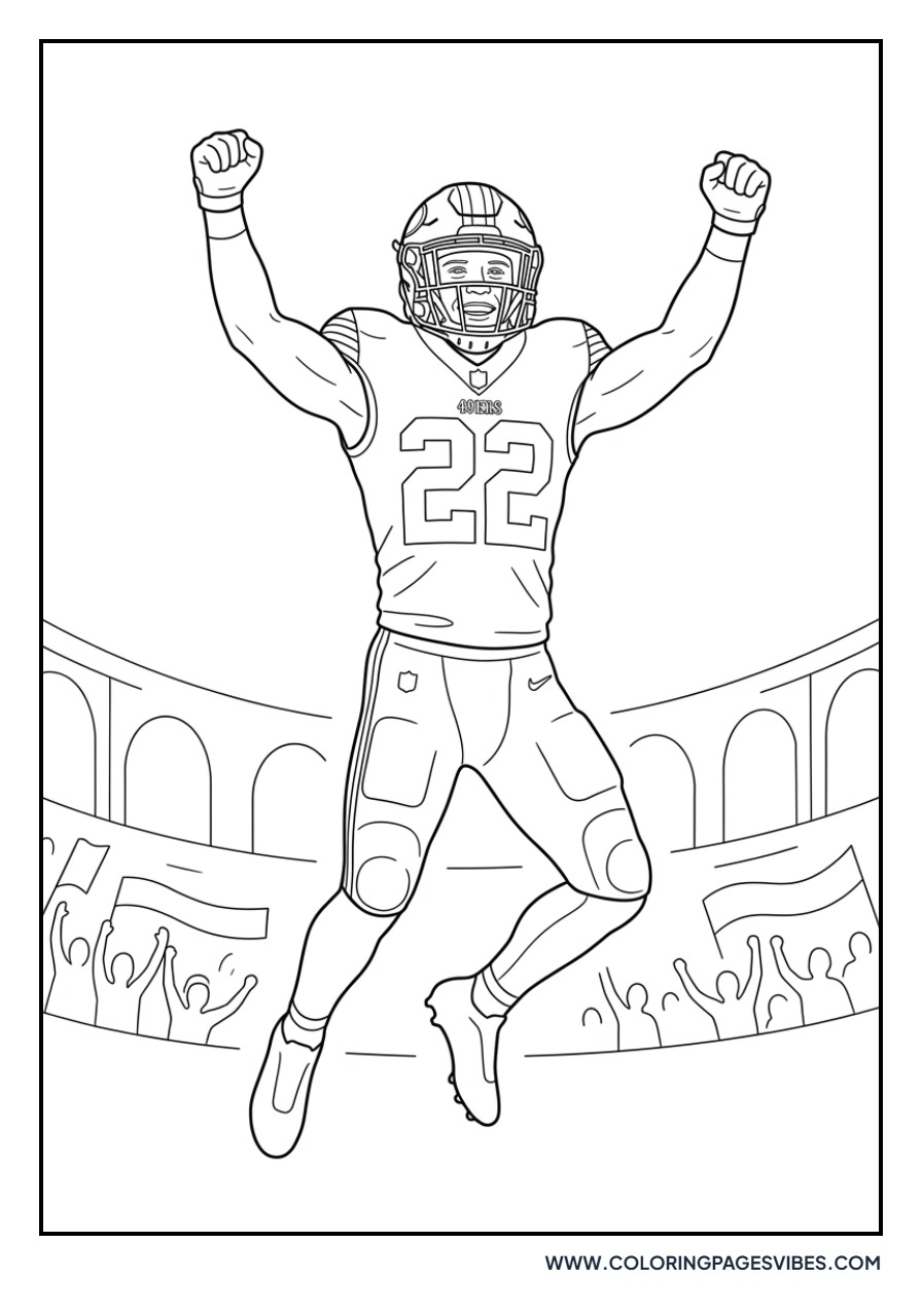 McCaffrey Jumping for Joy