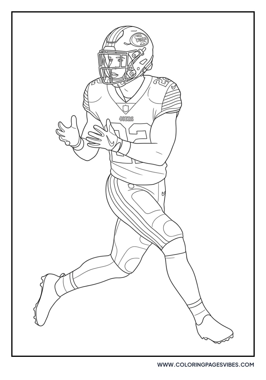 McCaffrey Running a Route
