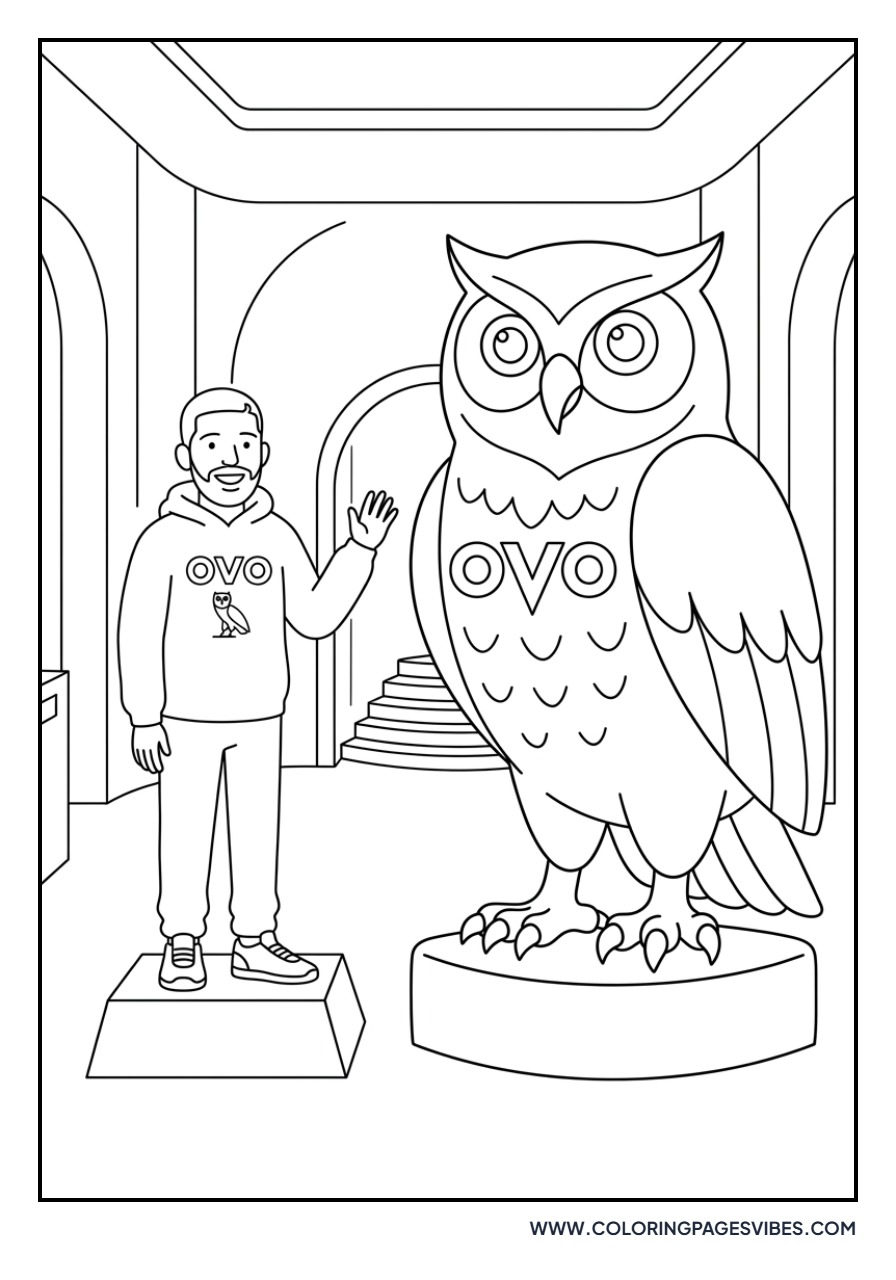 Drake and the Owl Statue