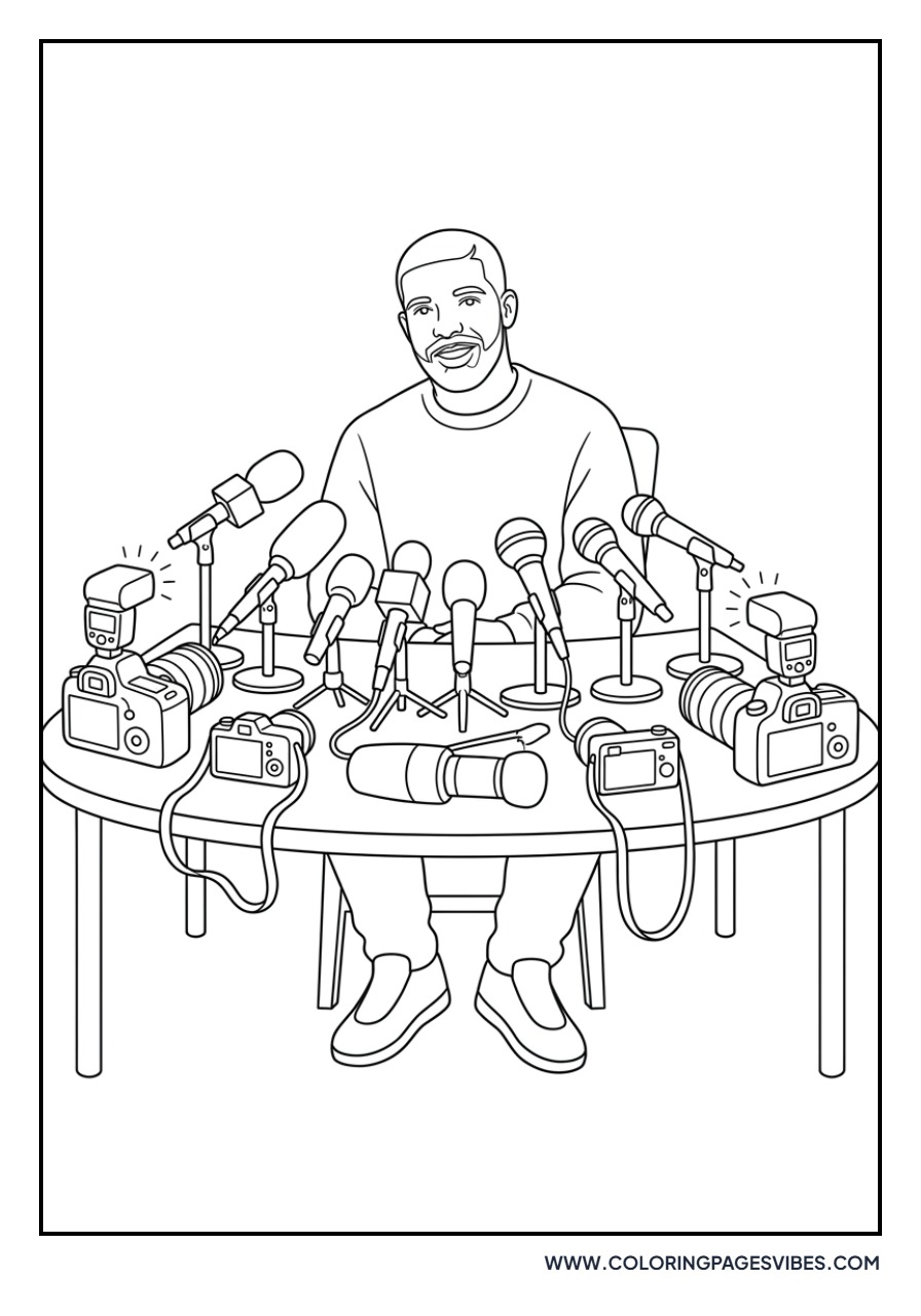 Drake at a Press Conference