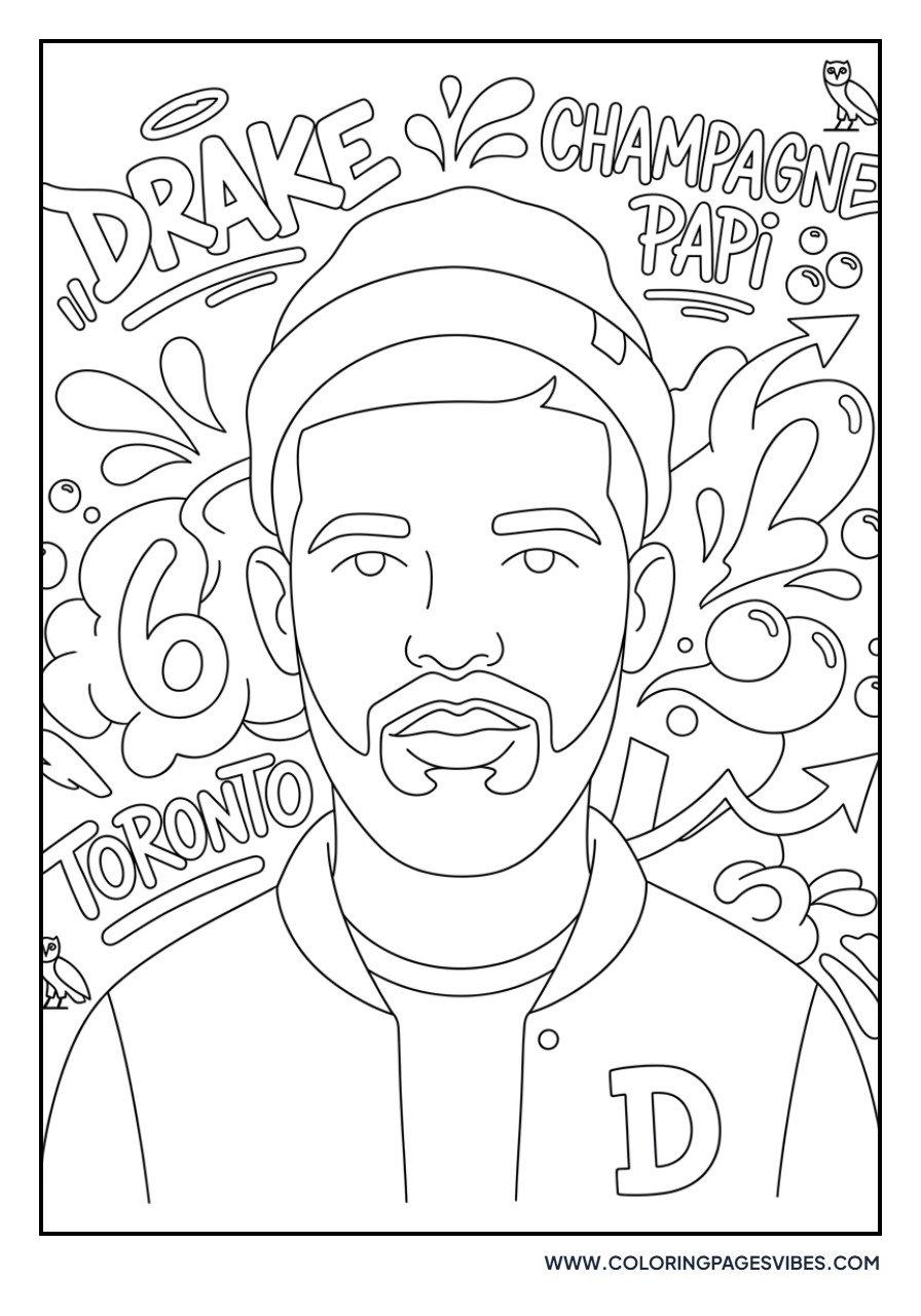 Drake Graffiti Mural