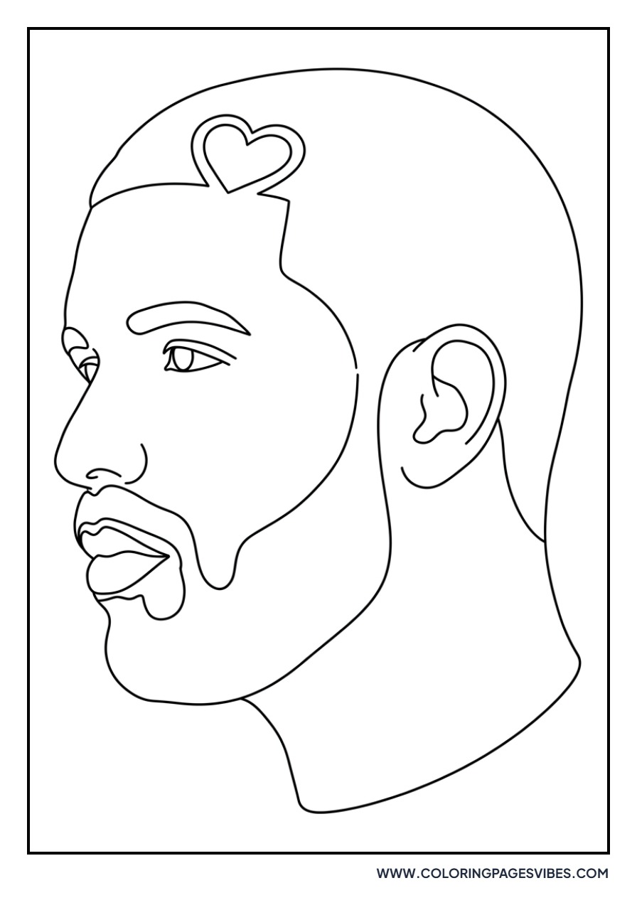 Drake Heart Haircut
