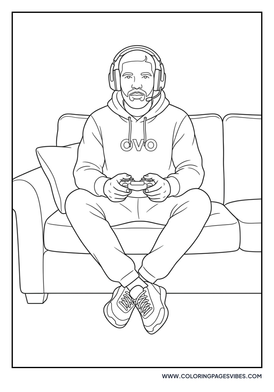 Drake Playing Video Games