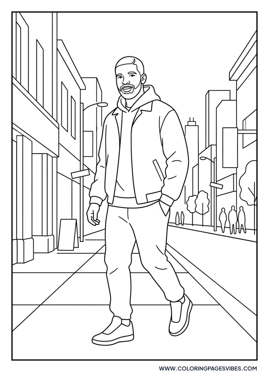 Drake Walking through Toronto
