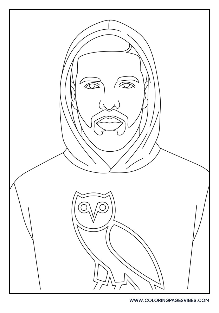 Drake Wearing OVO Hoodie