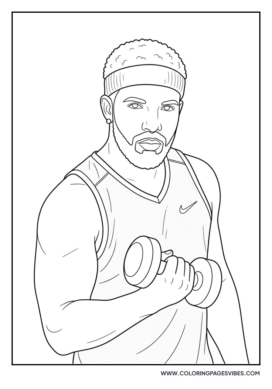 Drake with Headband