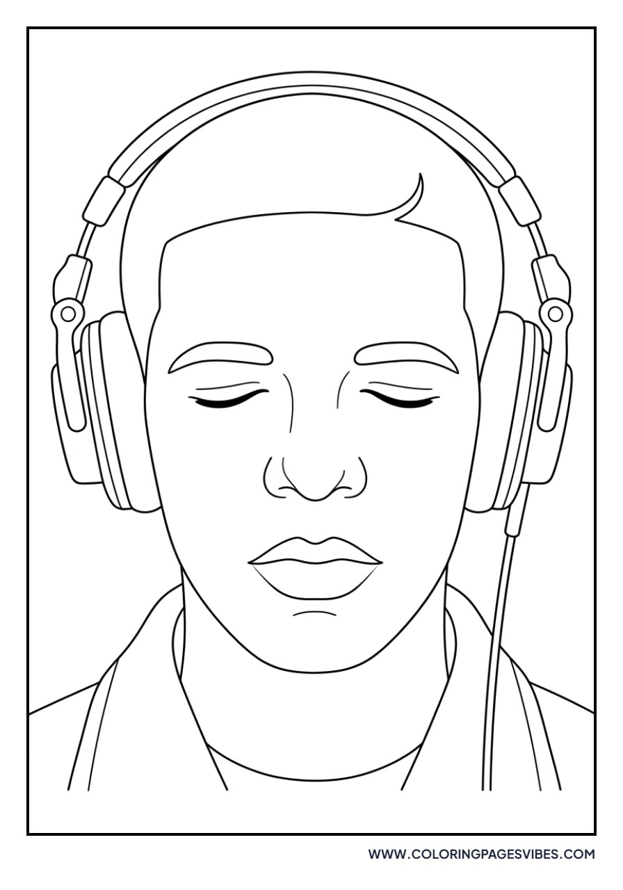 Drake with Headphones