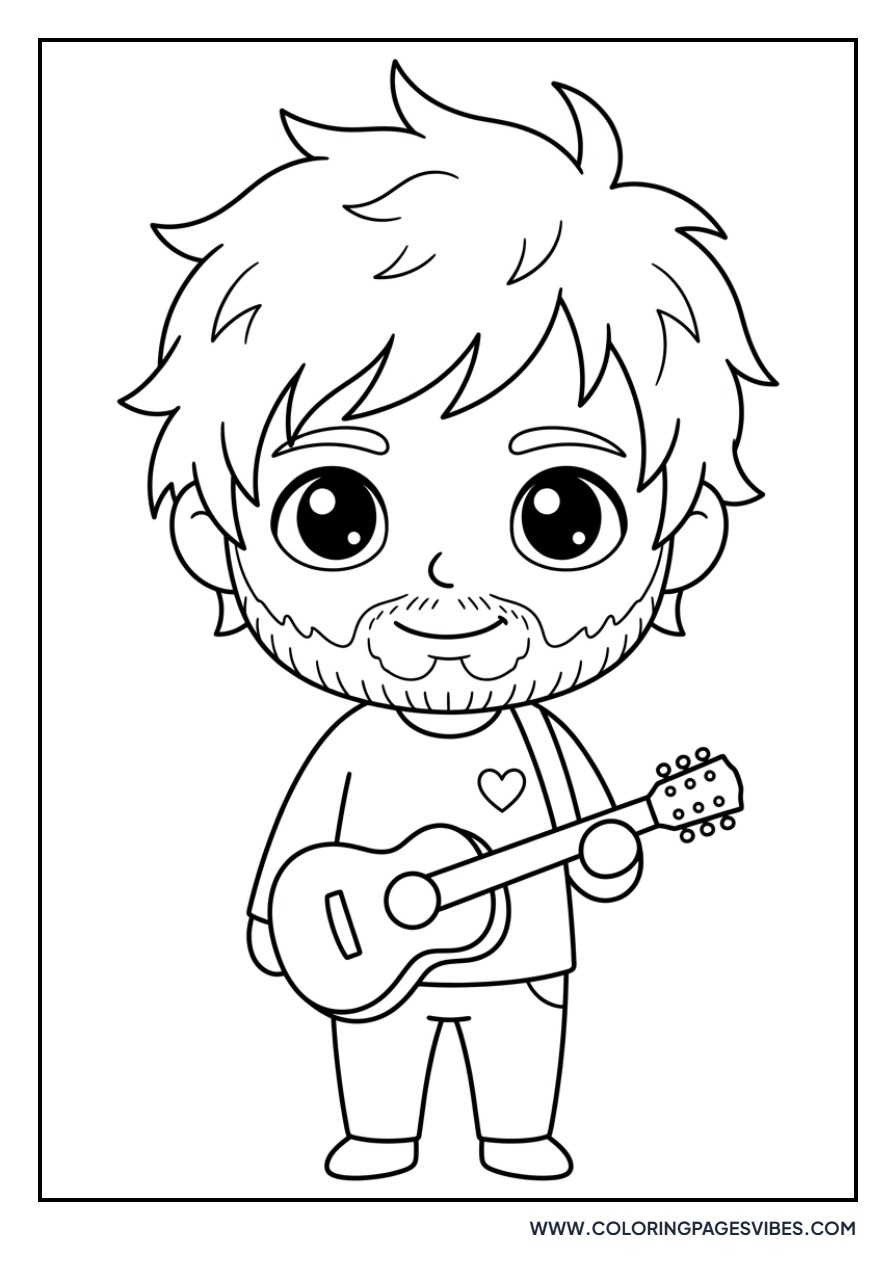 Cartoon Ed Sheeran