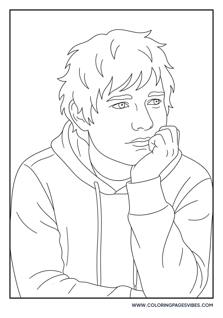 Ed Sheeran in a Hoodie
