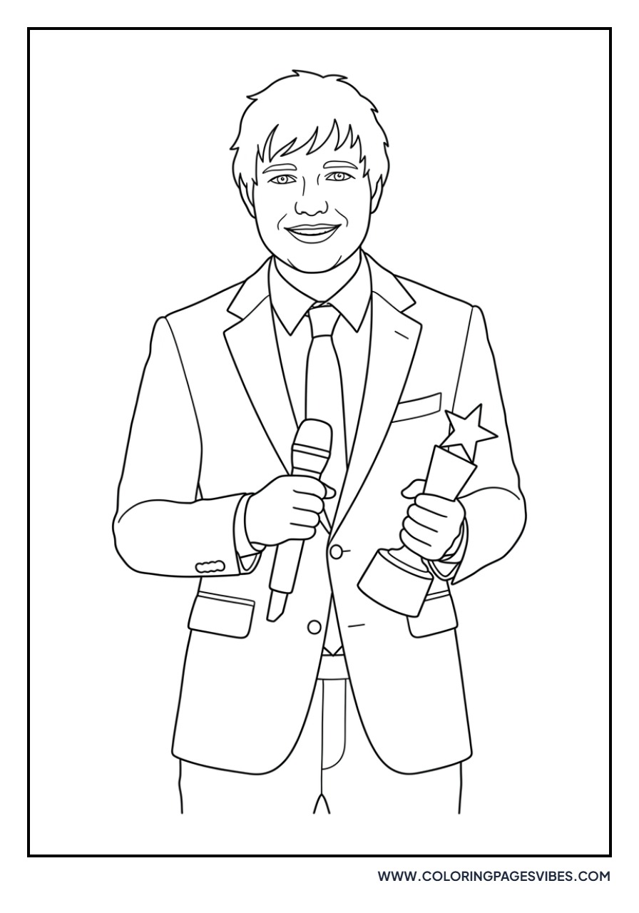 Ed Sheeran in a Suit