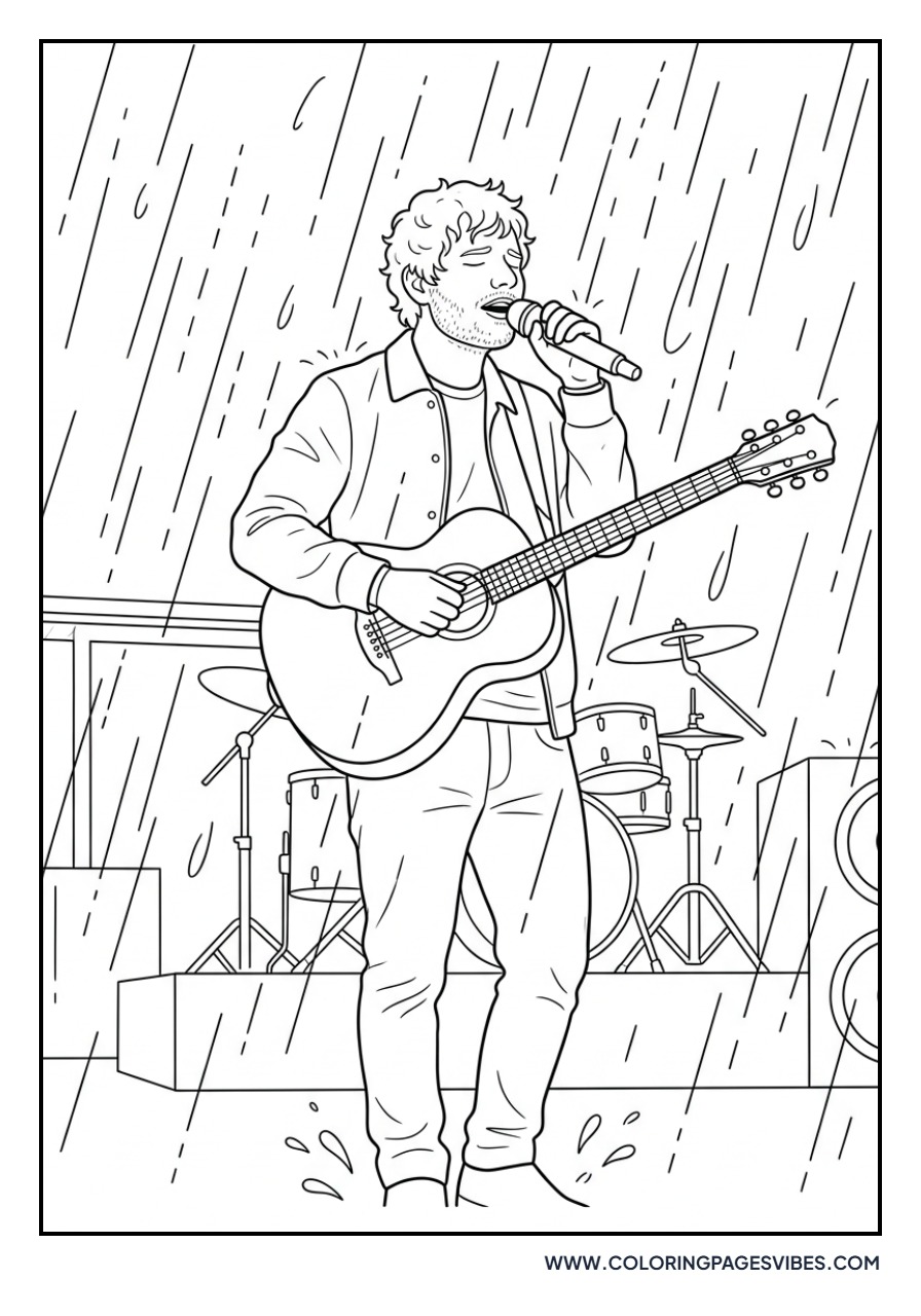 Ed Sheeran in the Rain