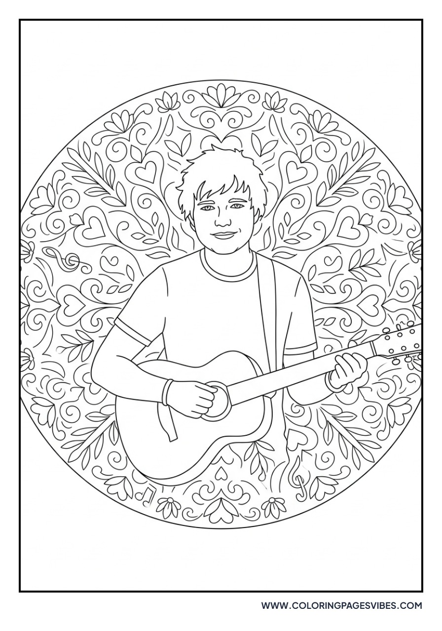 Ed Sheeran Mandala Background