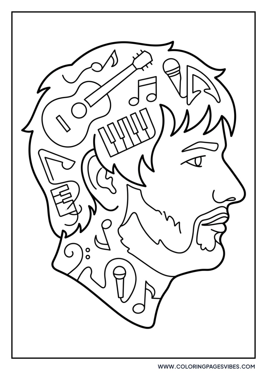 Ed Sheeran Profile Silhouette