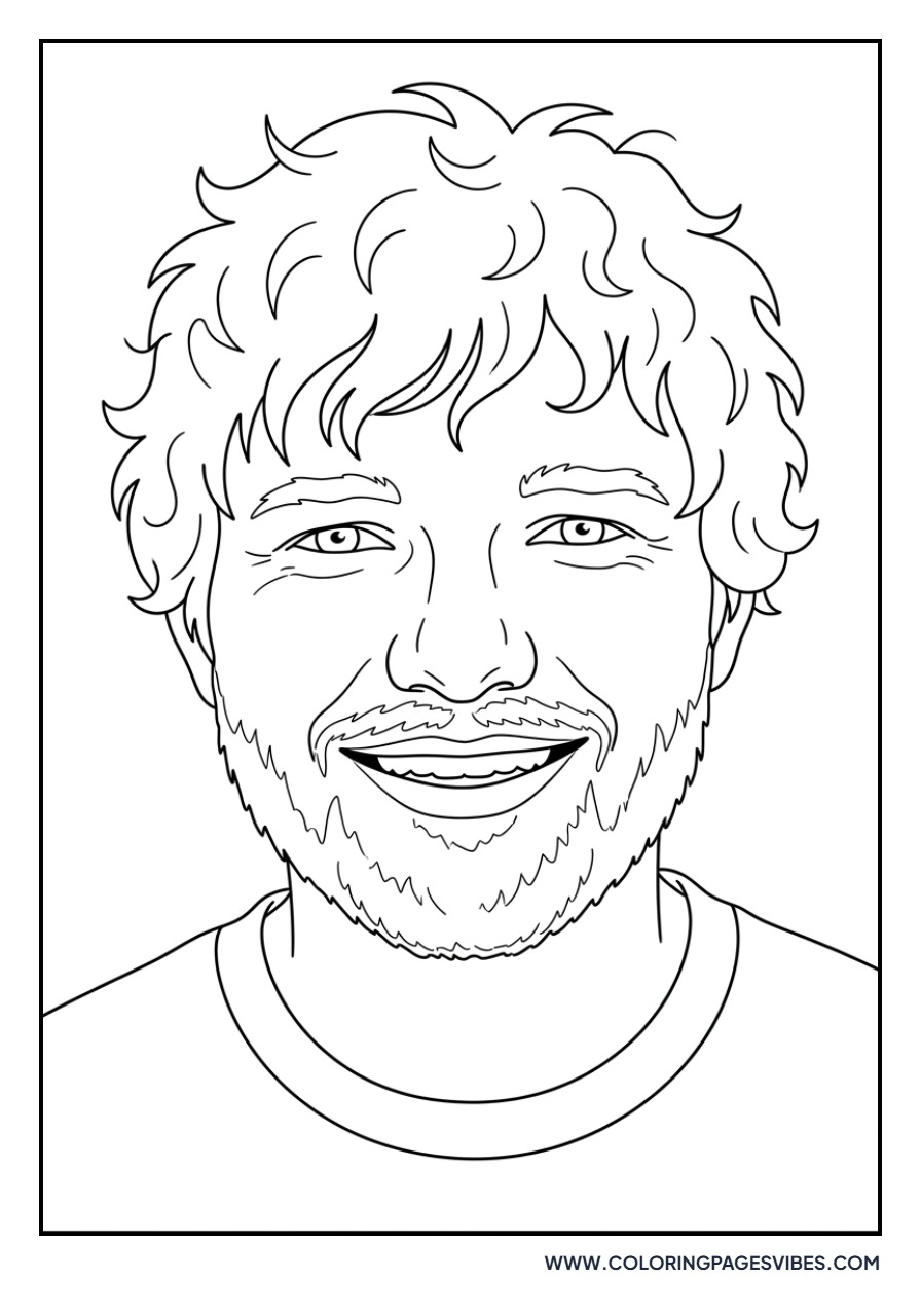 Ed Sheeran Smiling Portrait
