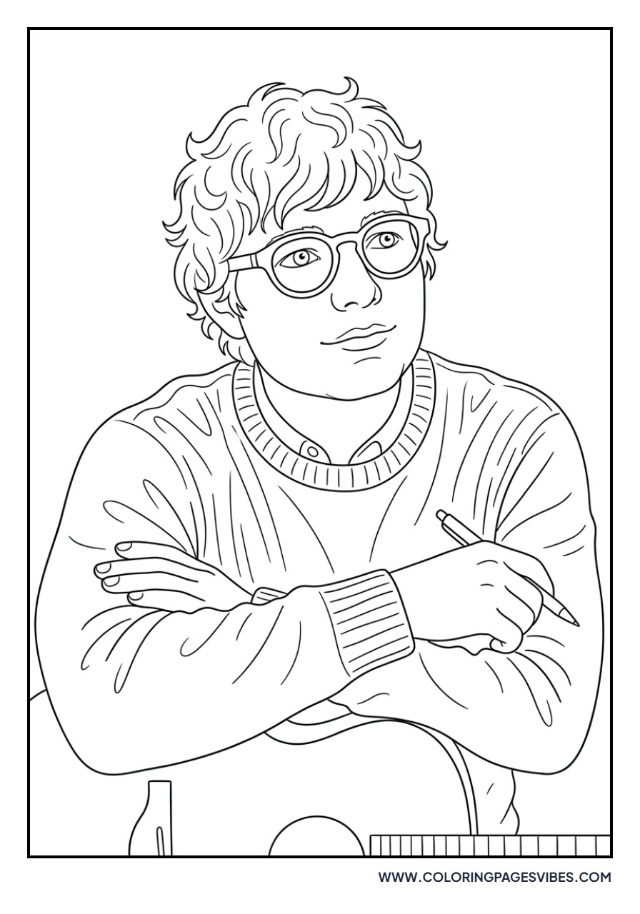 Ed Sheeran Wearing Glasses