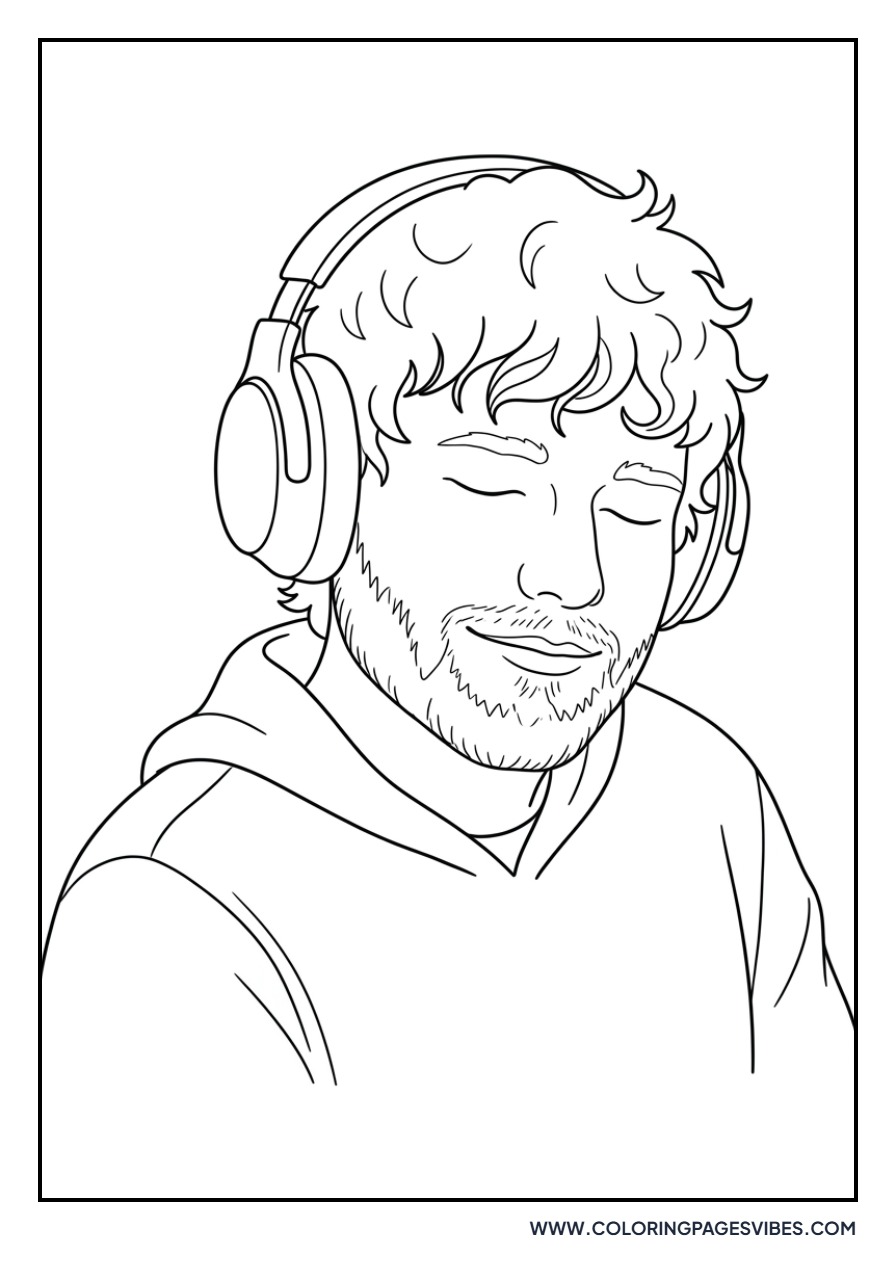 Ed Sheeran with Headphones