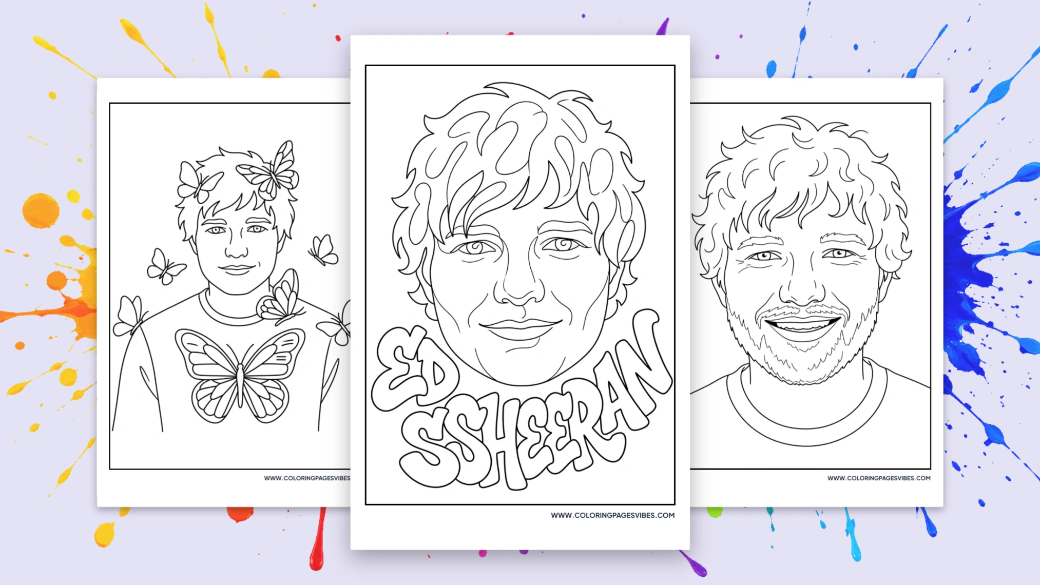 41+ Ed Sheeran Coloring Pages: Free Printable PDFs