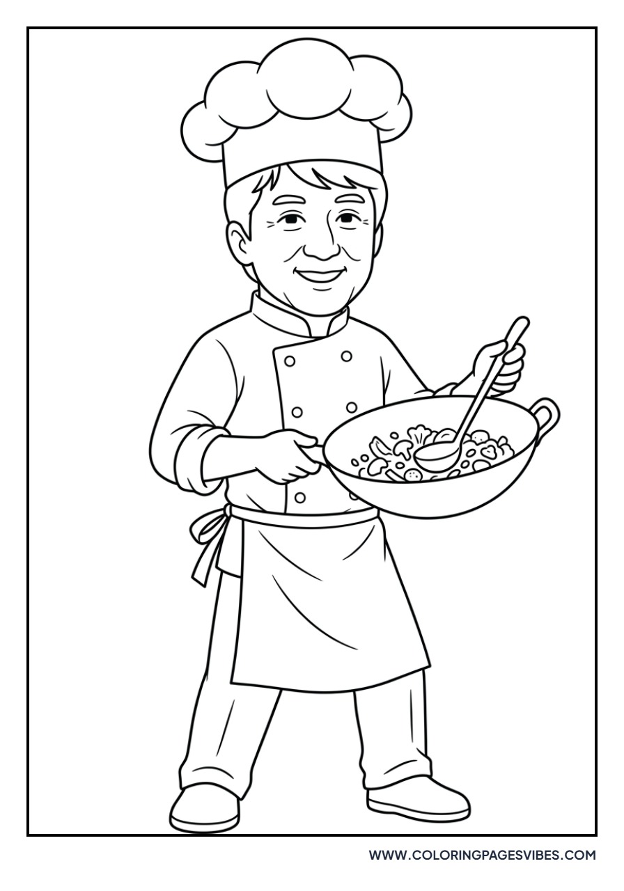 Jackie Chan Chef Outfit