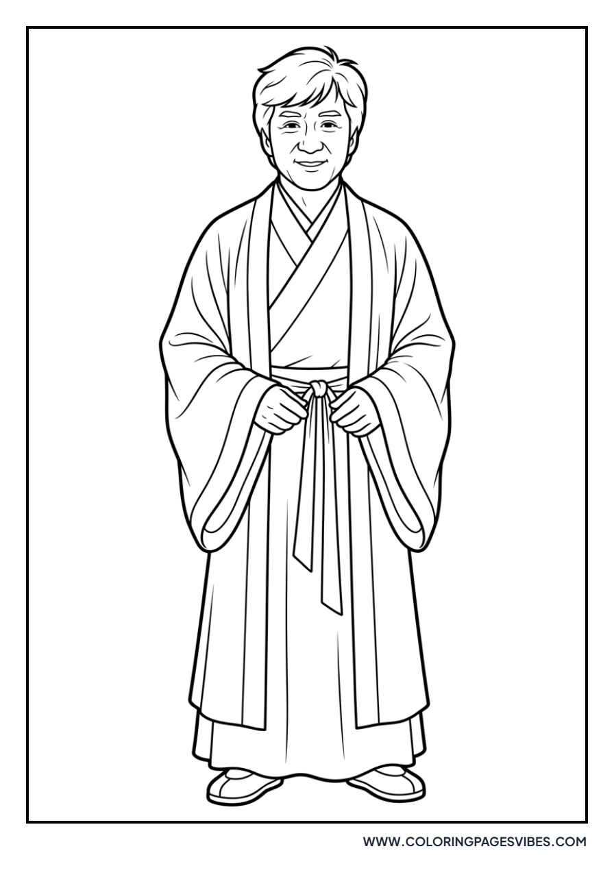 Jackie Chan in Traditional Robes