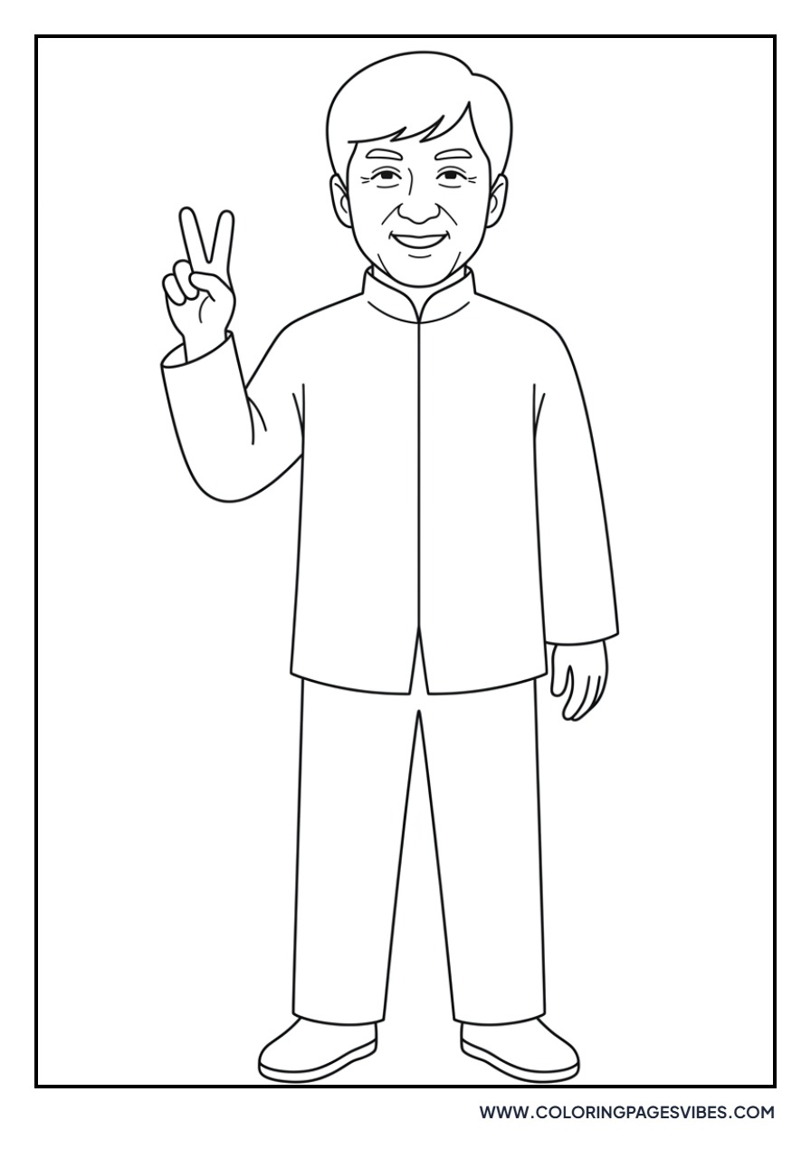Jackie Chan Peace Sign