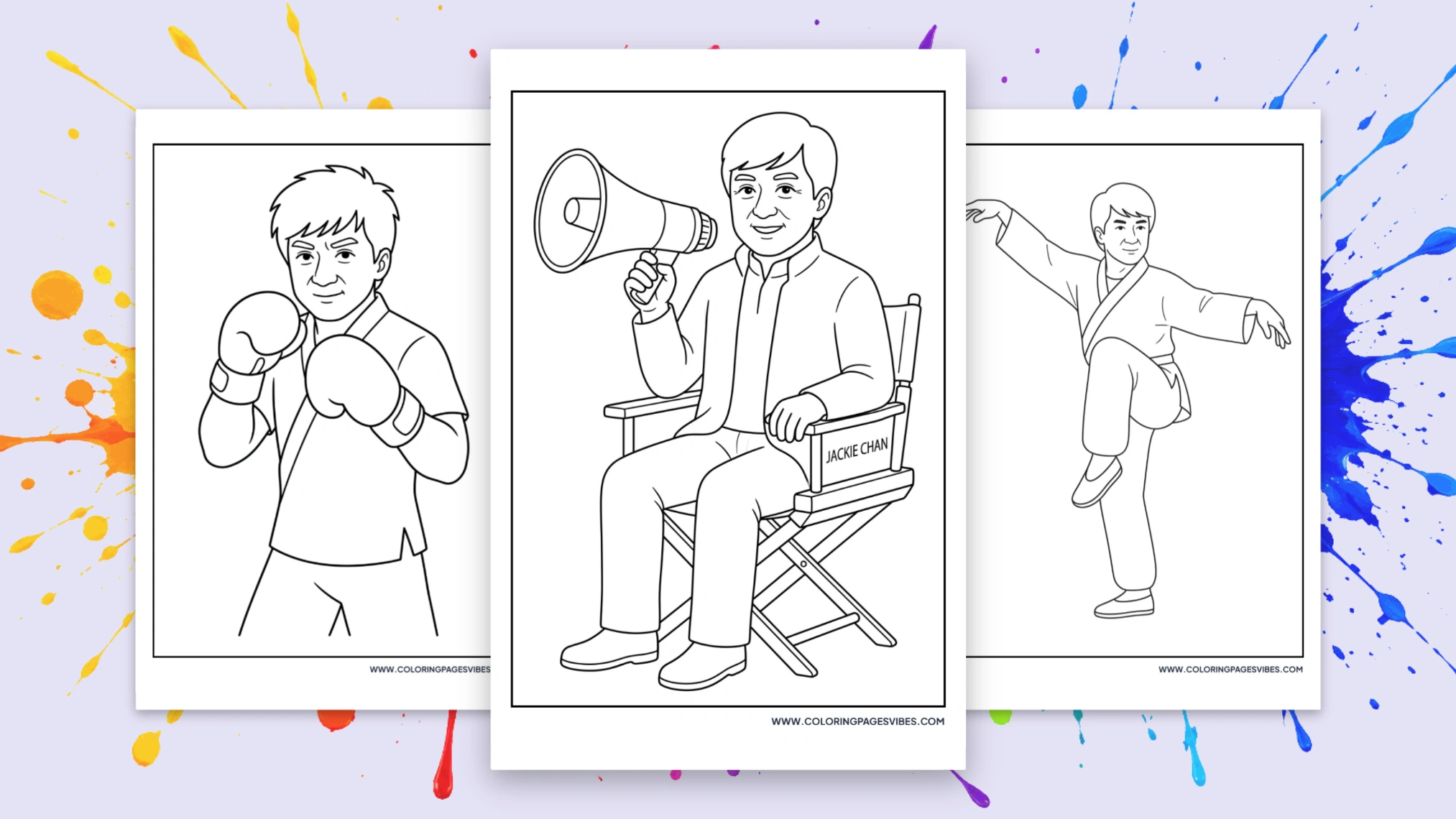 35+ Jackie Chan Coloring Pages: Free Printable PDFs
