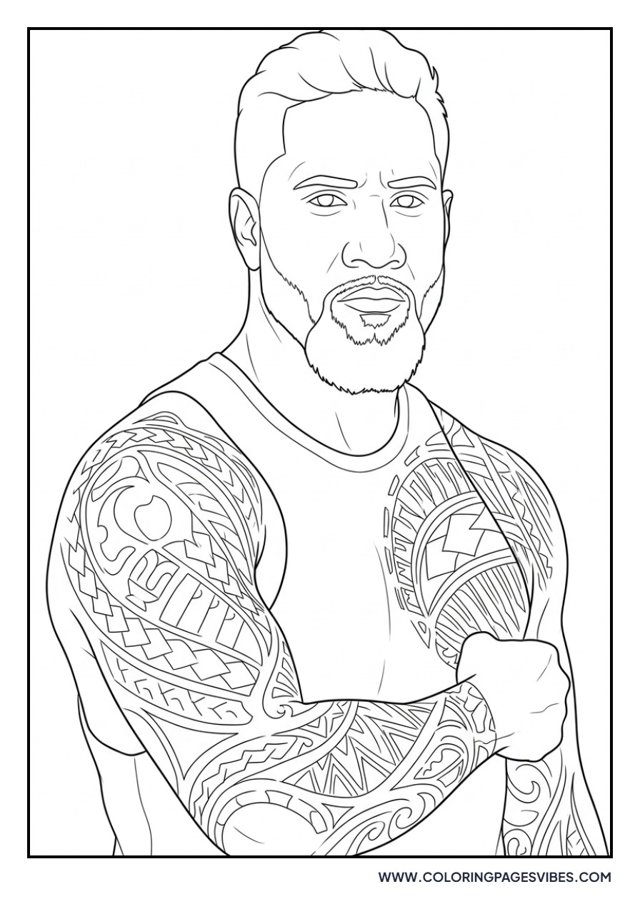 Detailed Jey Uso Tattoos