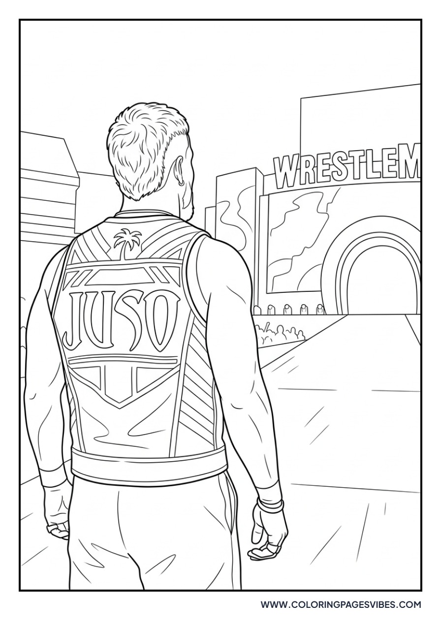 Jey Uso Back View