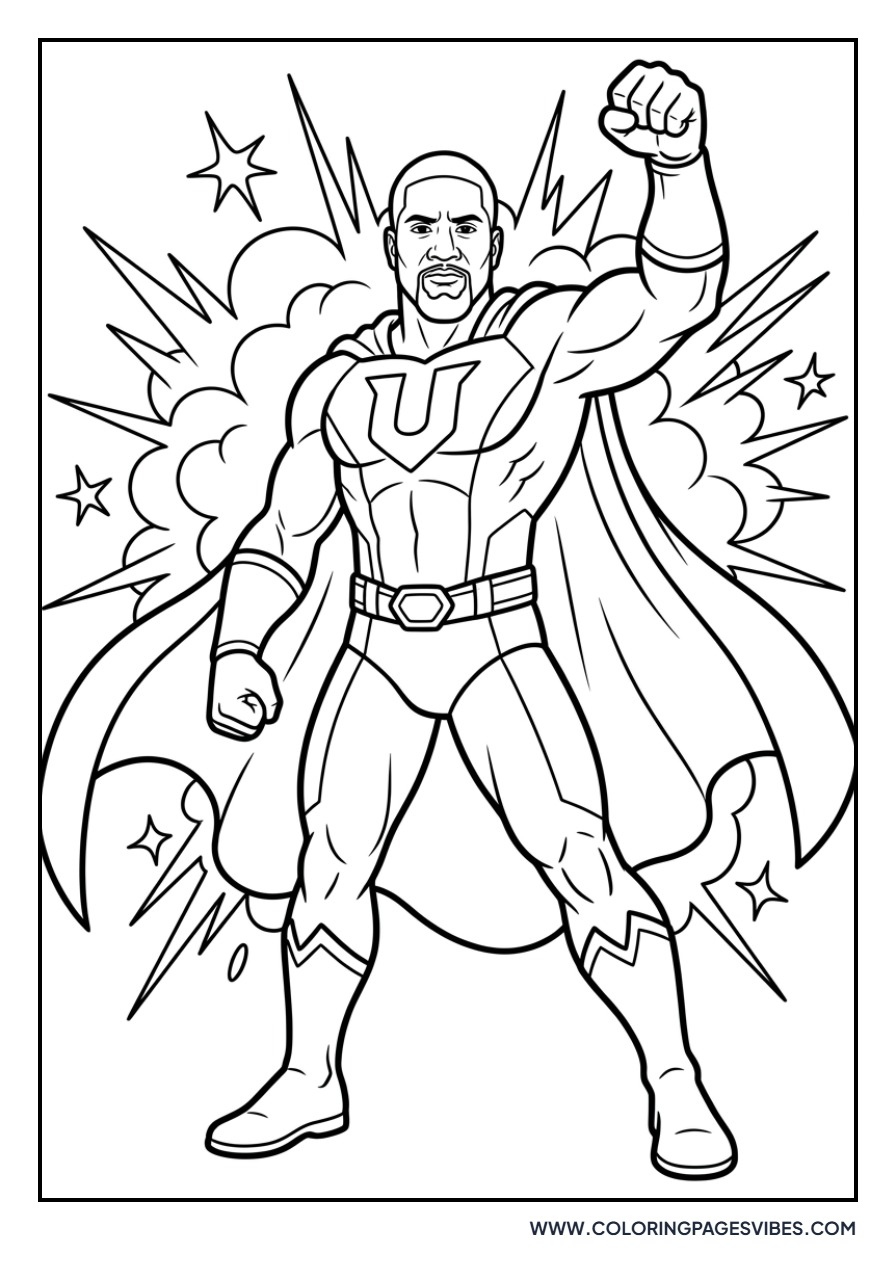 Jey Uso Comic Book Style