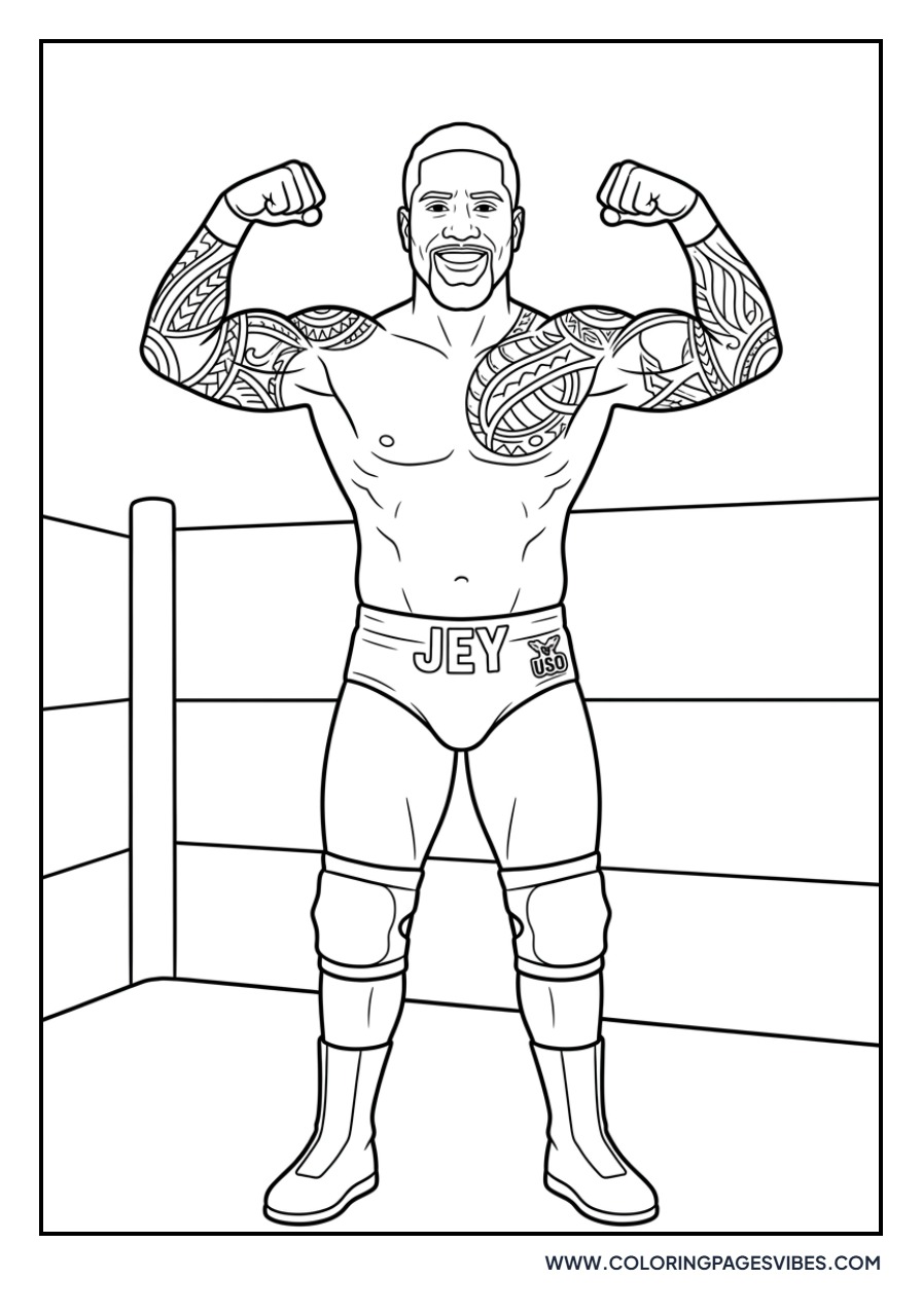 Jey Uso Muscle Flex