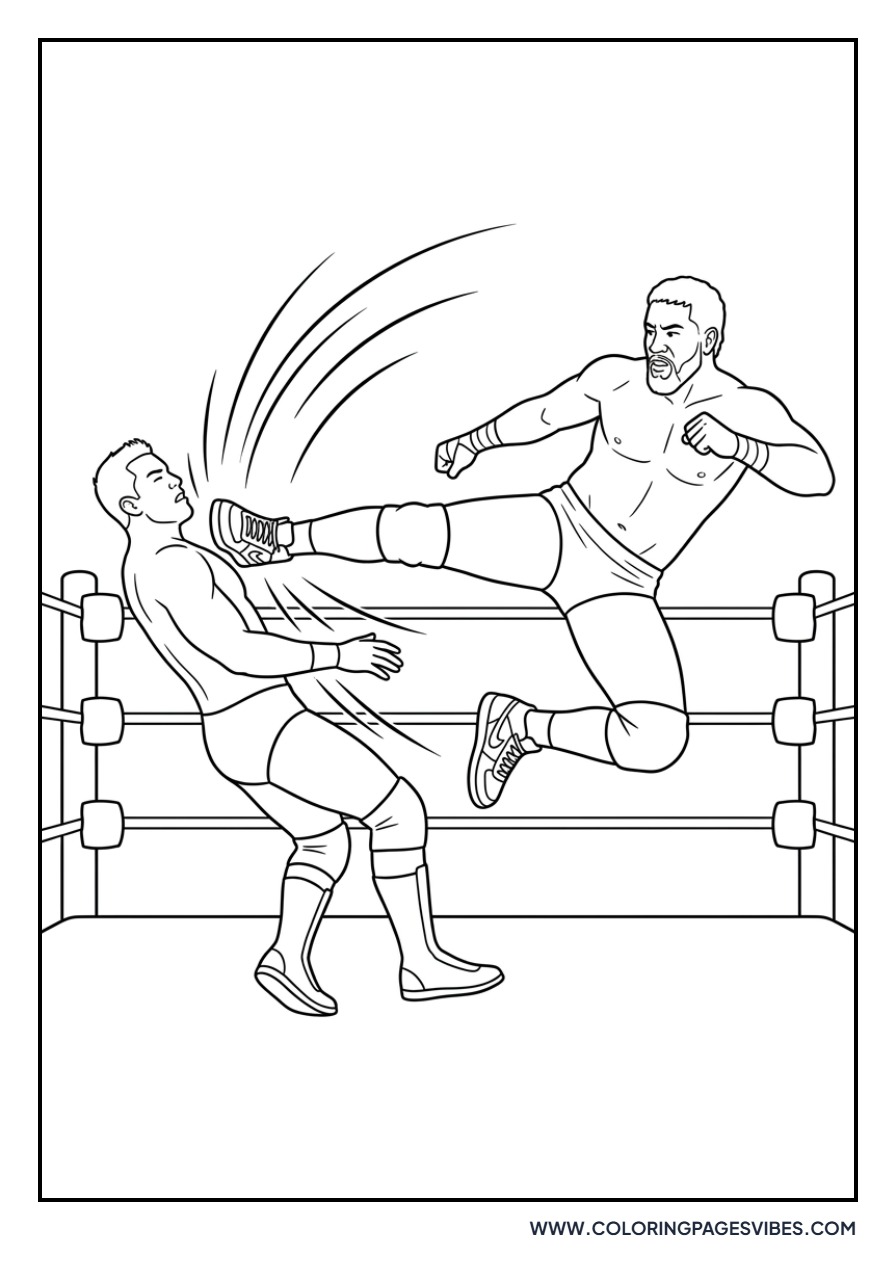 Jey Uso Superkick Action