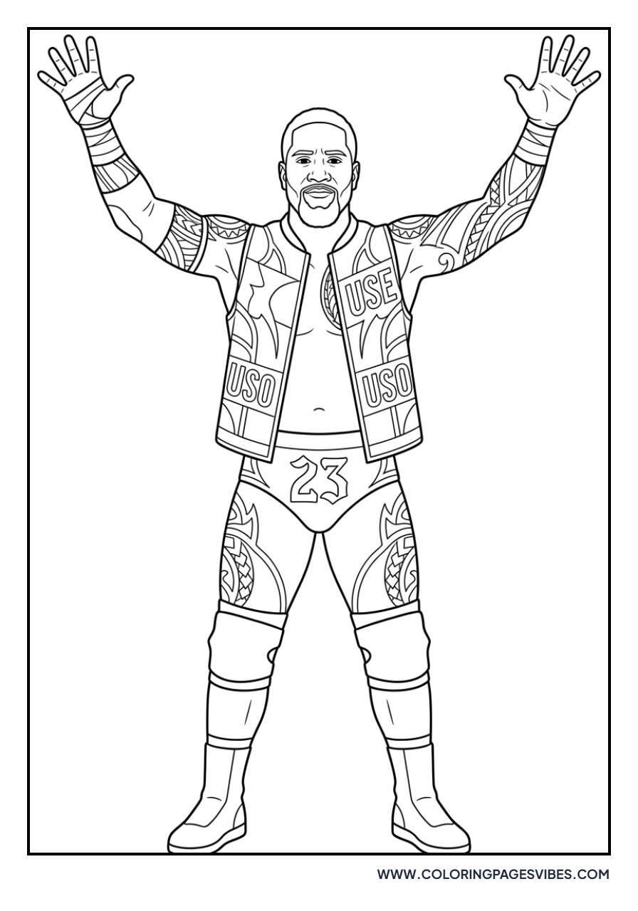 Jey Uso Tag Team Pose