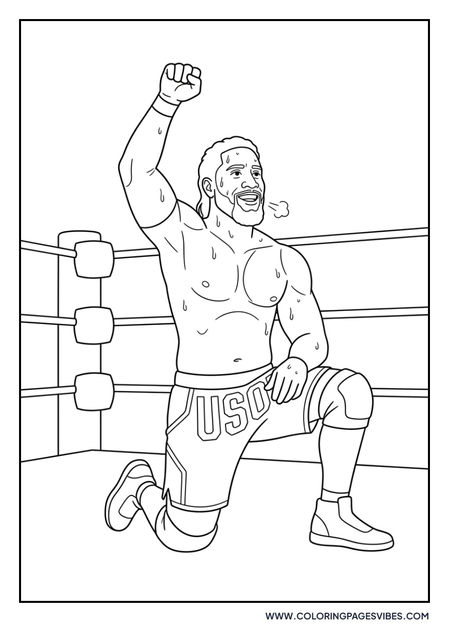Jey Uso Victory Celebration