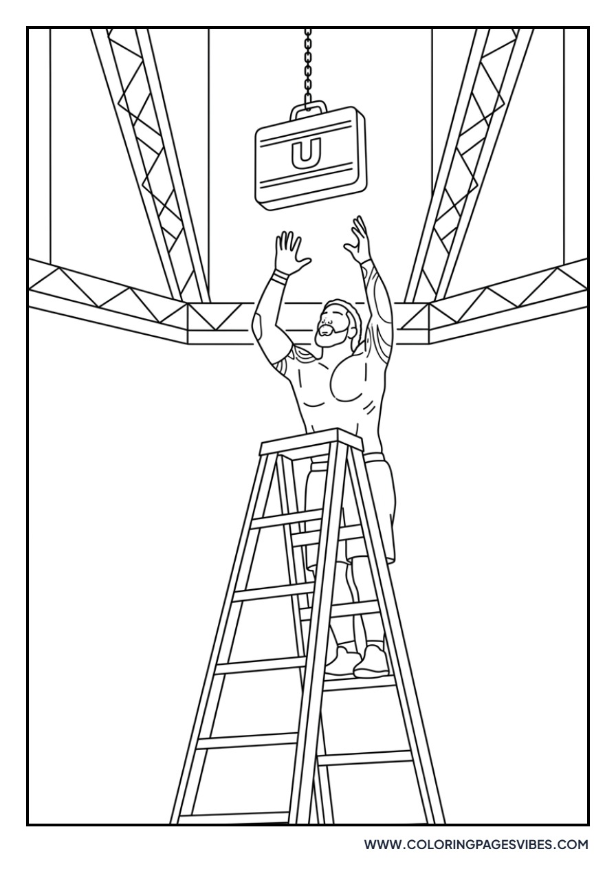 Jey Uso Winning a Ladder Match
