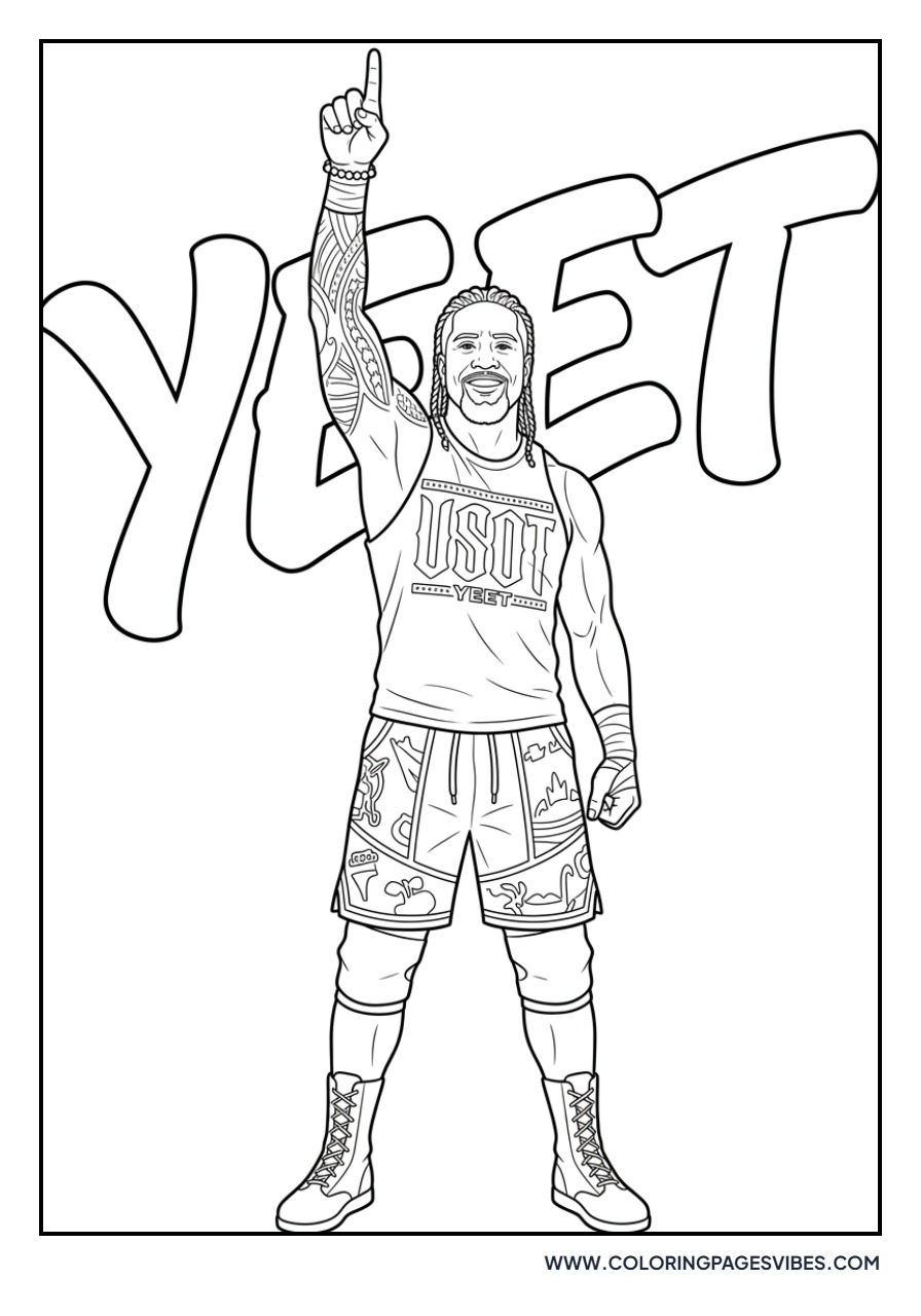 Jey Uso Yeet Pose