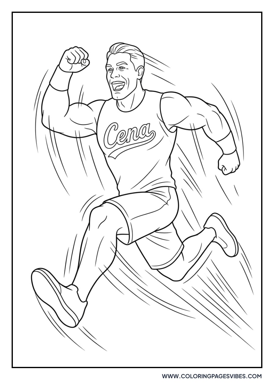John Cena Action Sketch