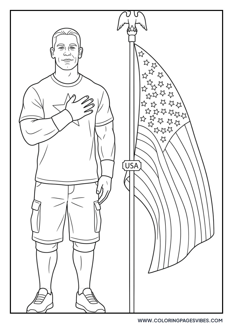 John Cena and the Flag