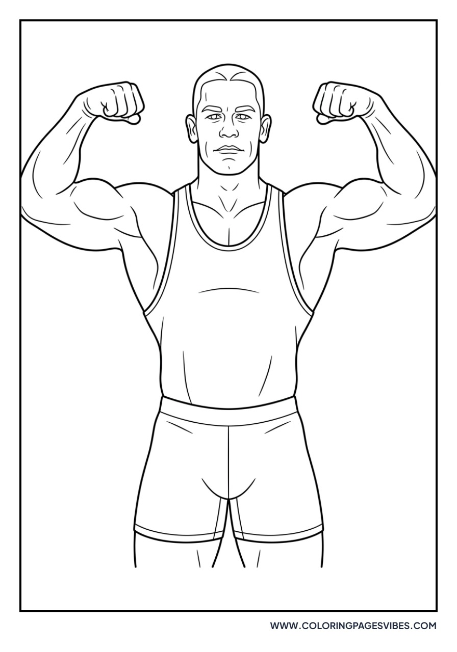 John Cena Flexing Muscles