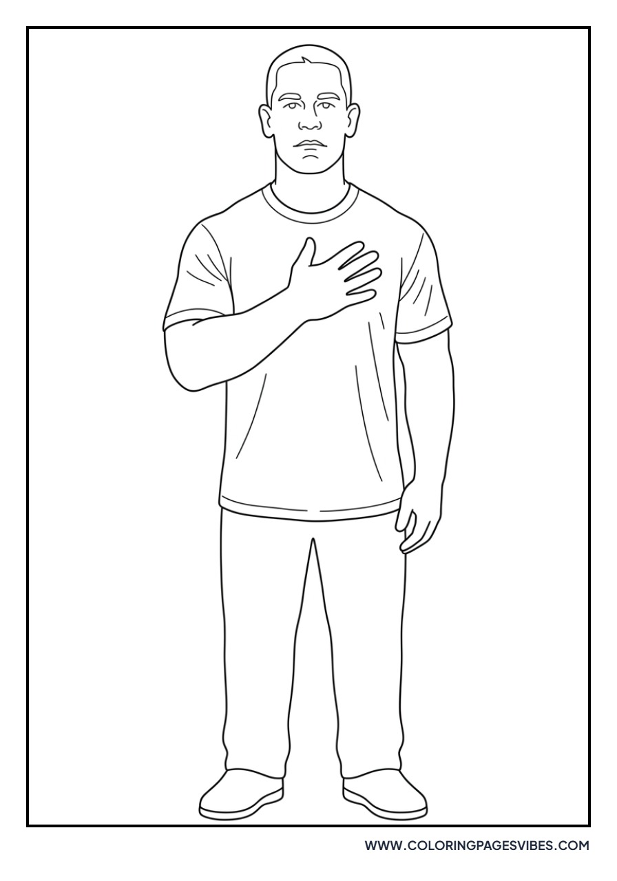 John Cena Hand on Heart