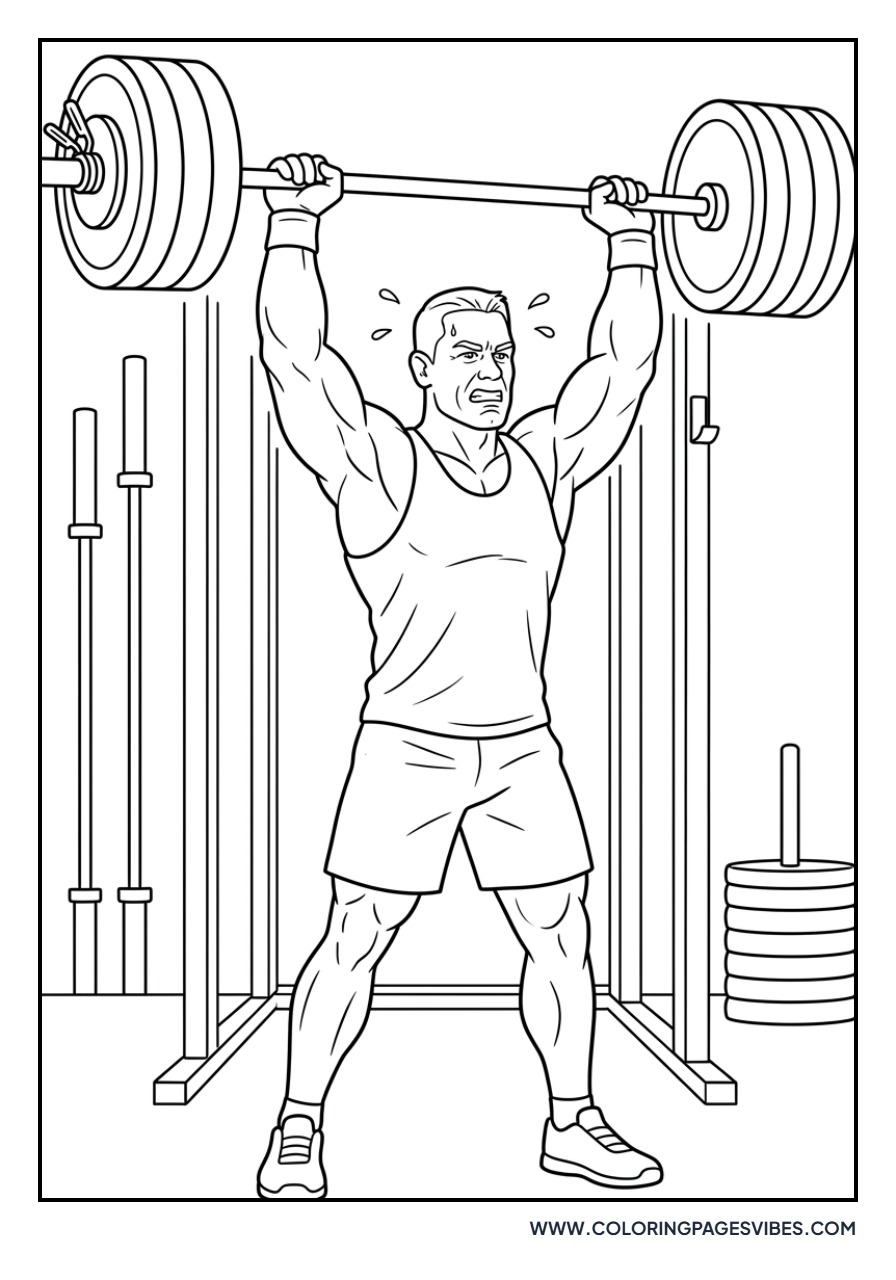 John Cena Lifting Weights