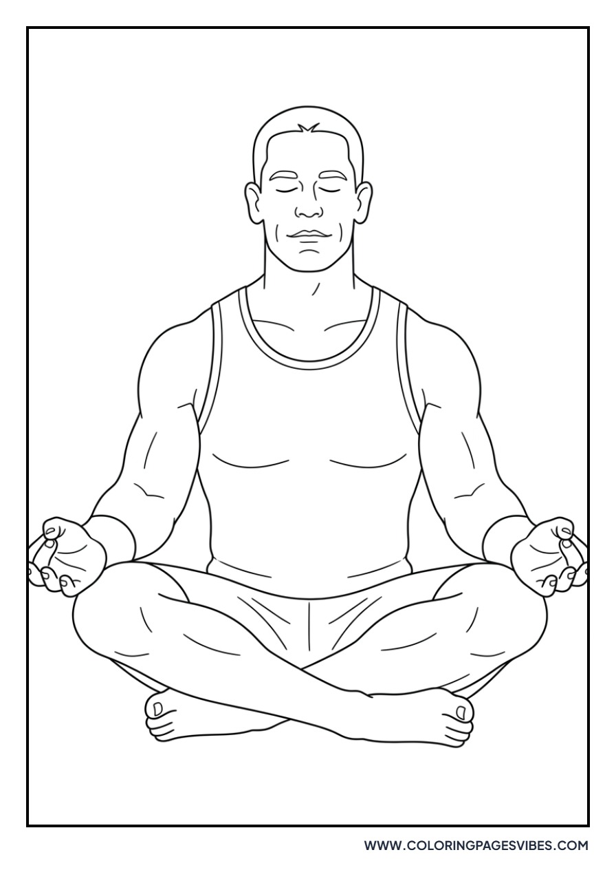 John Cena Meditating