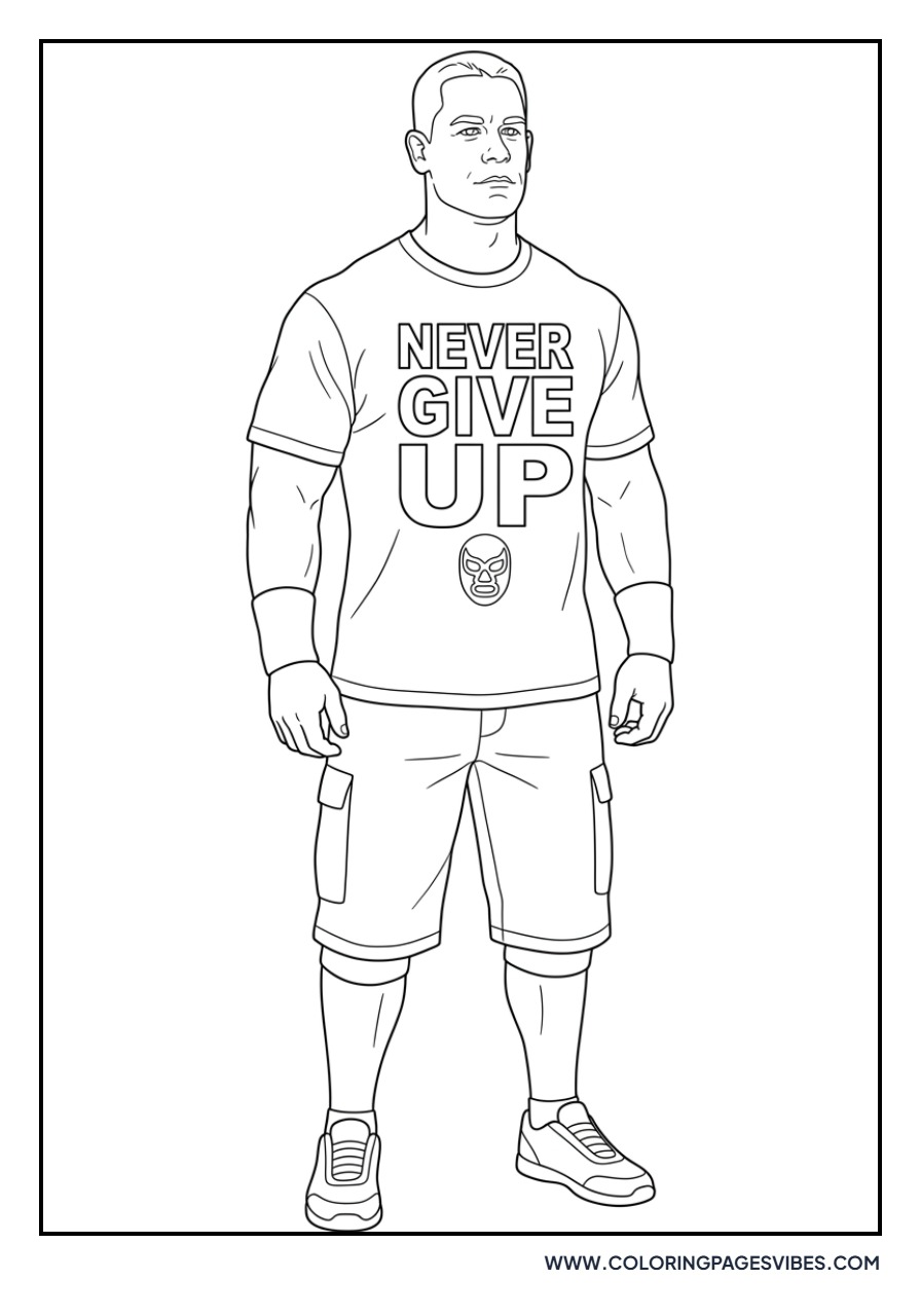 John Cena 'Never Give Up' Shirt