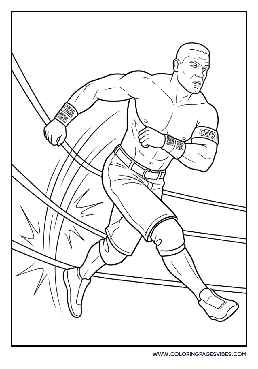 John Cena Running the Ropes