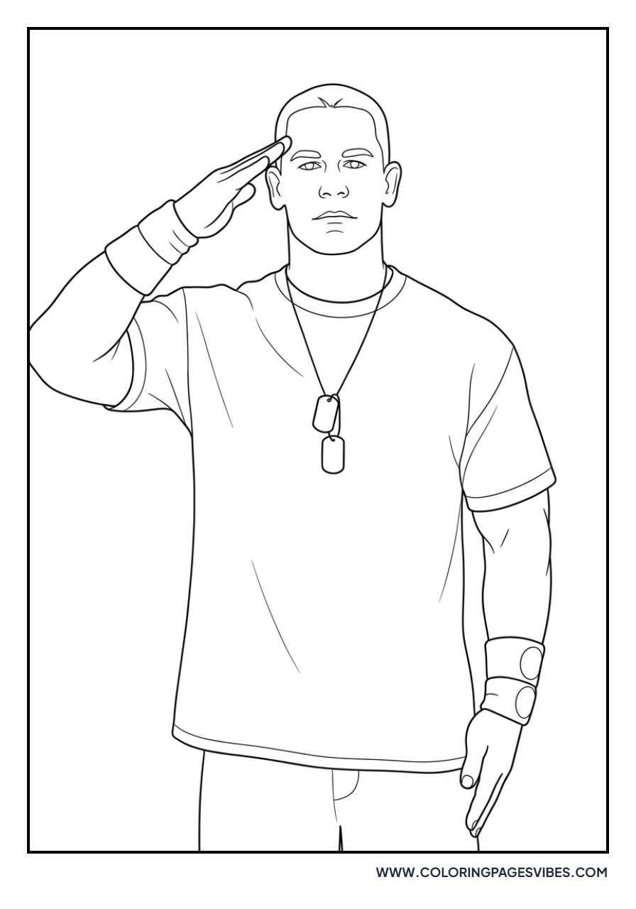 John Cena Saluting Fans