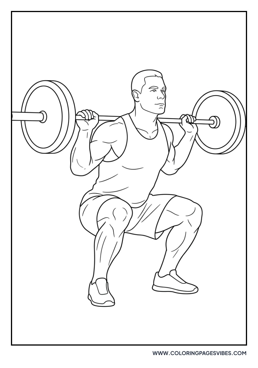 John Cena Squatting
